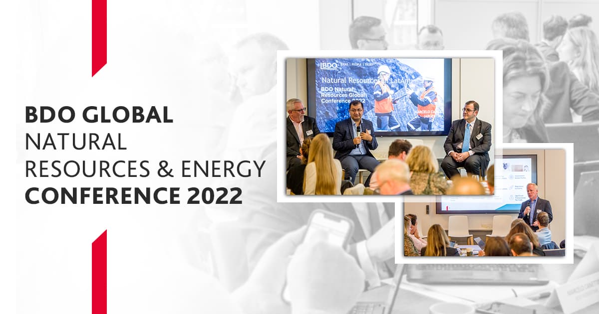 BDO Global Conference 2022 "Natural Resources and Energy" BDO