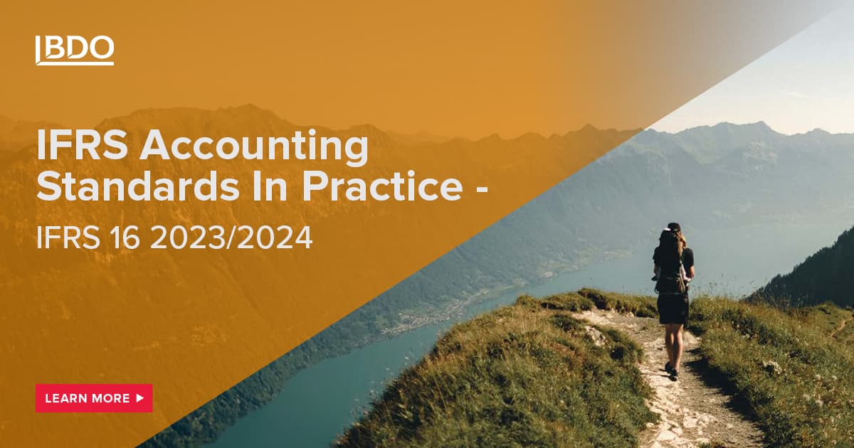 IFRS Accounting Standards In Practice - Standard IFRS 16 2023/2024 - BDO