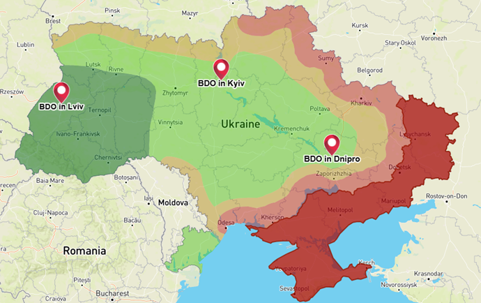 Map of Investment Risk Zones 